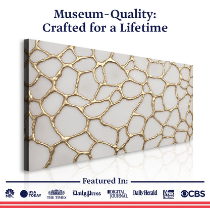 Golden Neurons Wall Art