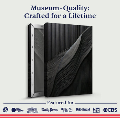 Luxury Black Minimalist Abstract Wall Art