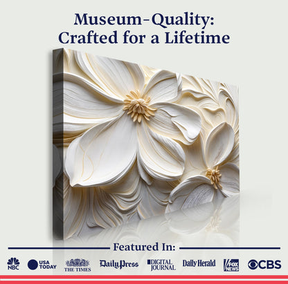 3D Minimalist Flower Wall Art II