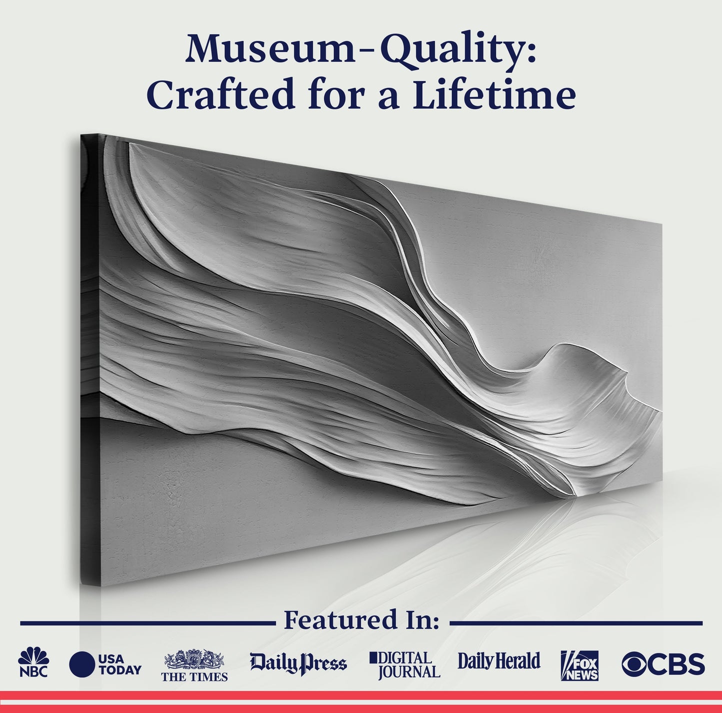 Stormy Gray Minimalist Wall Art