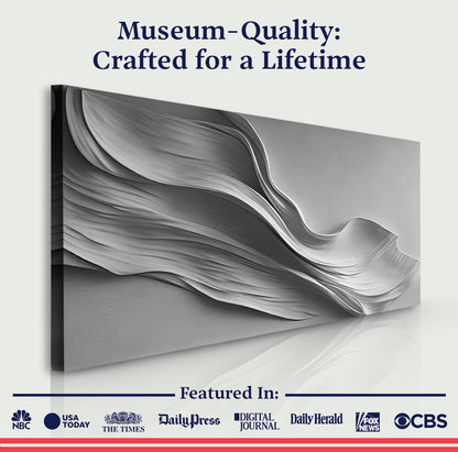 Stormy Gray Minimalist Wall Art