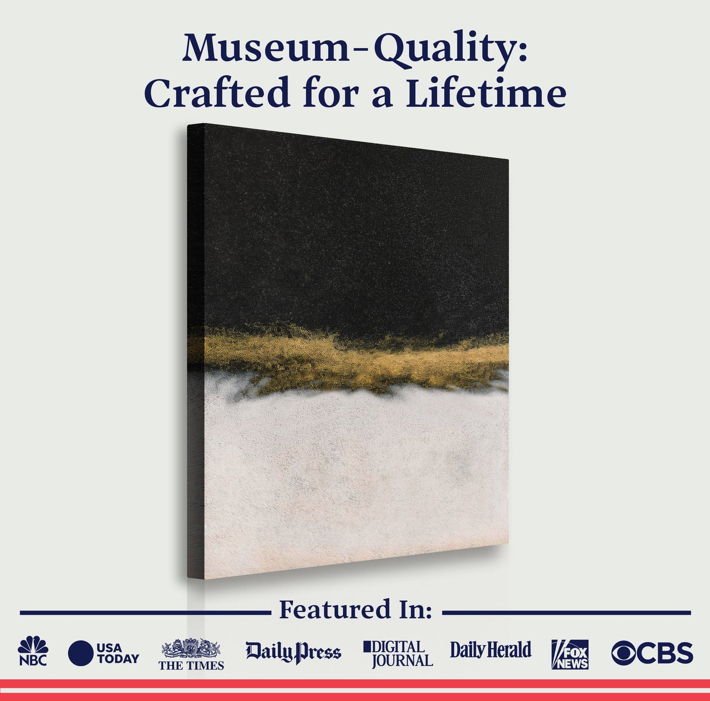 Minimalist Black and Gold Wall Art II