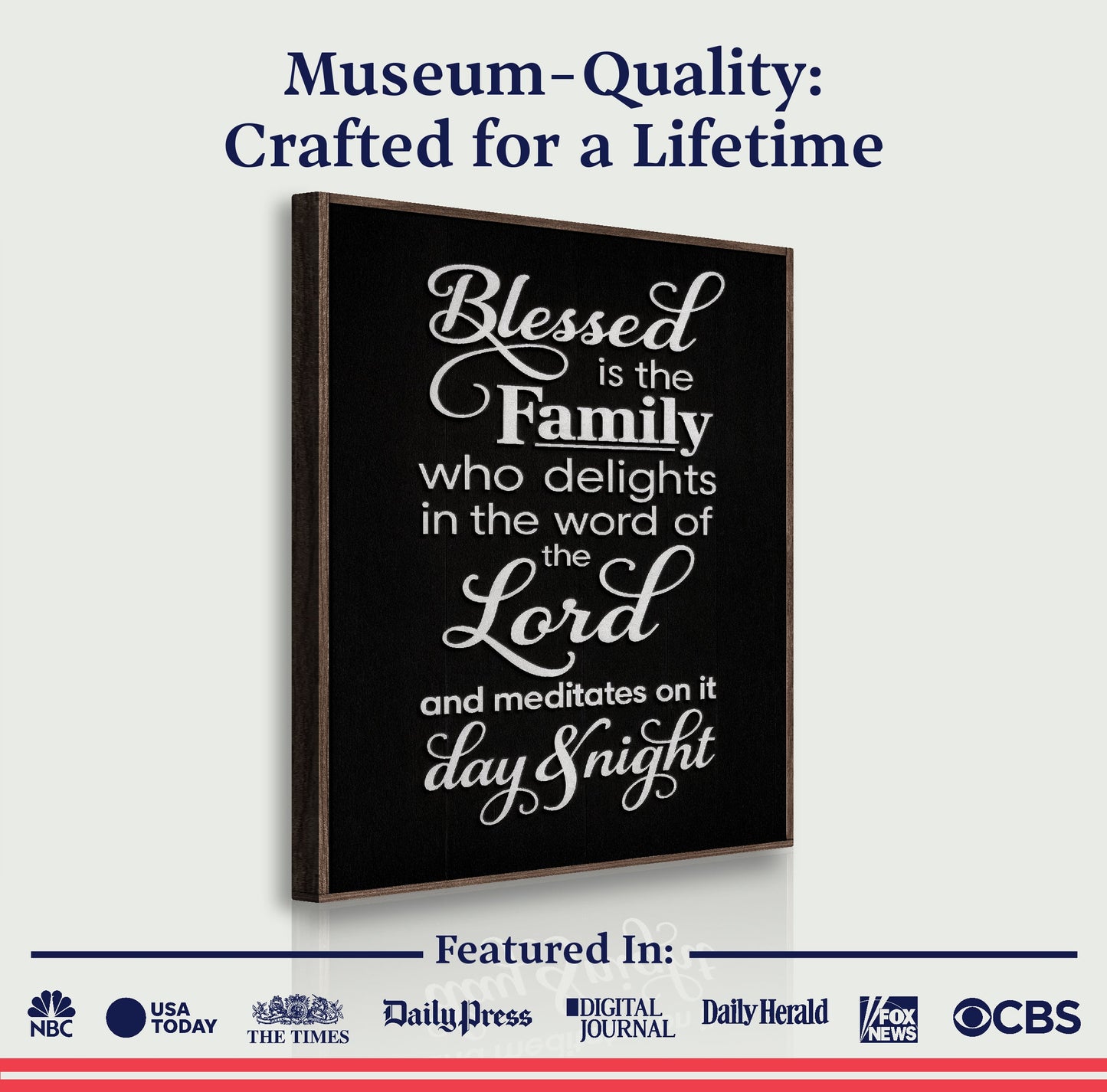 Blessed Is The Family Faith Sign II