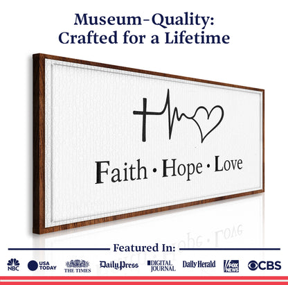 Faith, Hope, Love Faith Wall Art