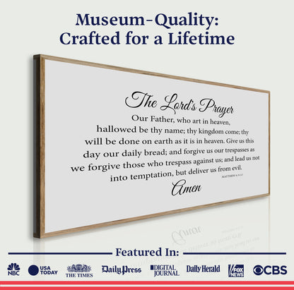 The Lord's Prayer Faith Sign