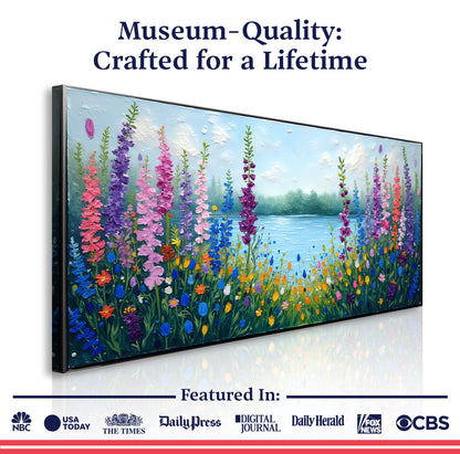Alphine Meadow Impasto Wall Art
