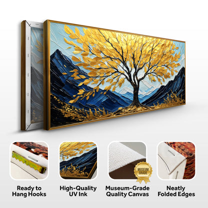 Golden Sanctuary Impasto Wall Art