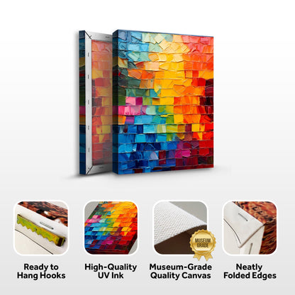 Spectrum Mosaic Impasto Wall Art