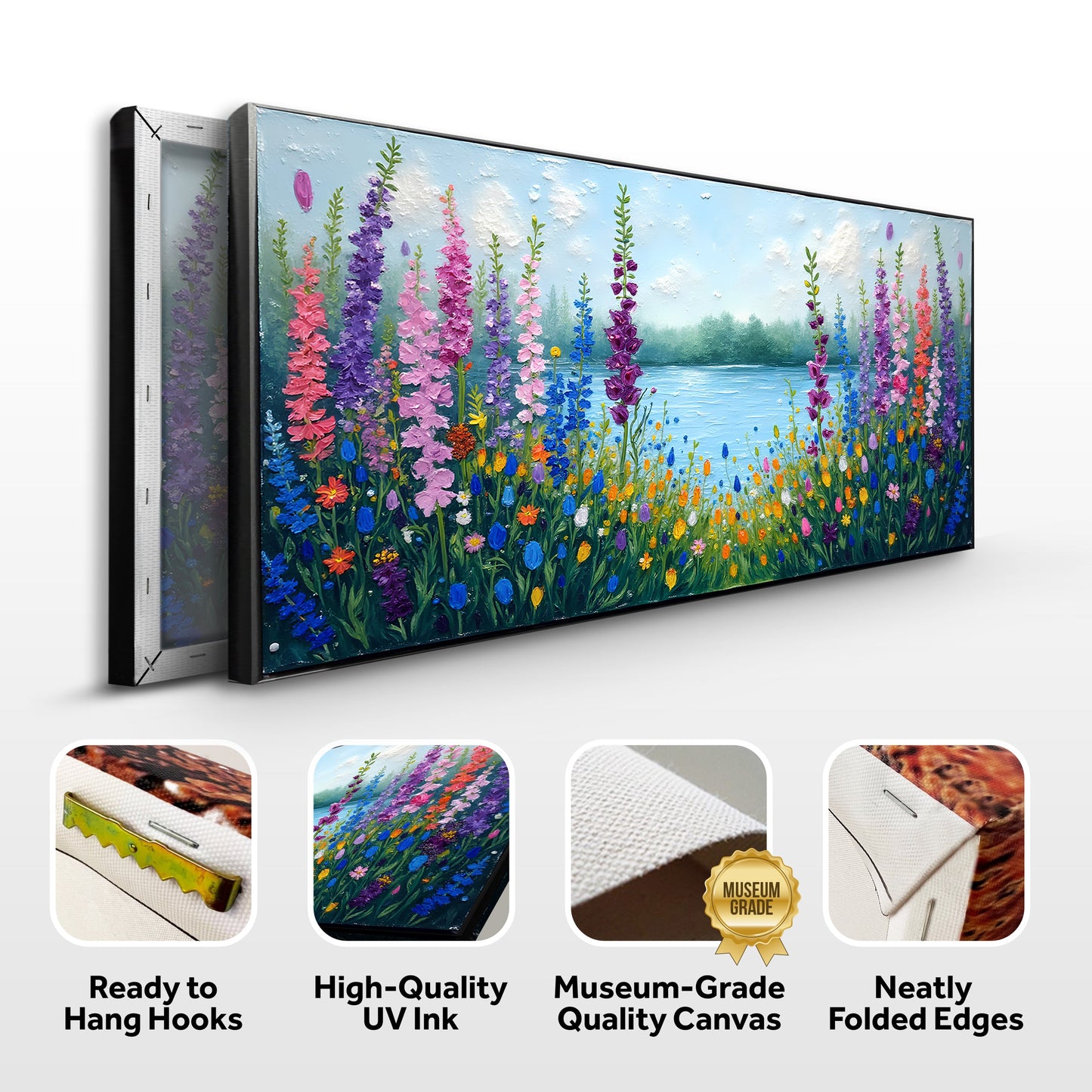 Alphine Meadow Impasto Wall Art