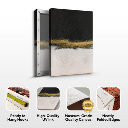 Minimalist Black and Gold Wall Art II