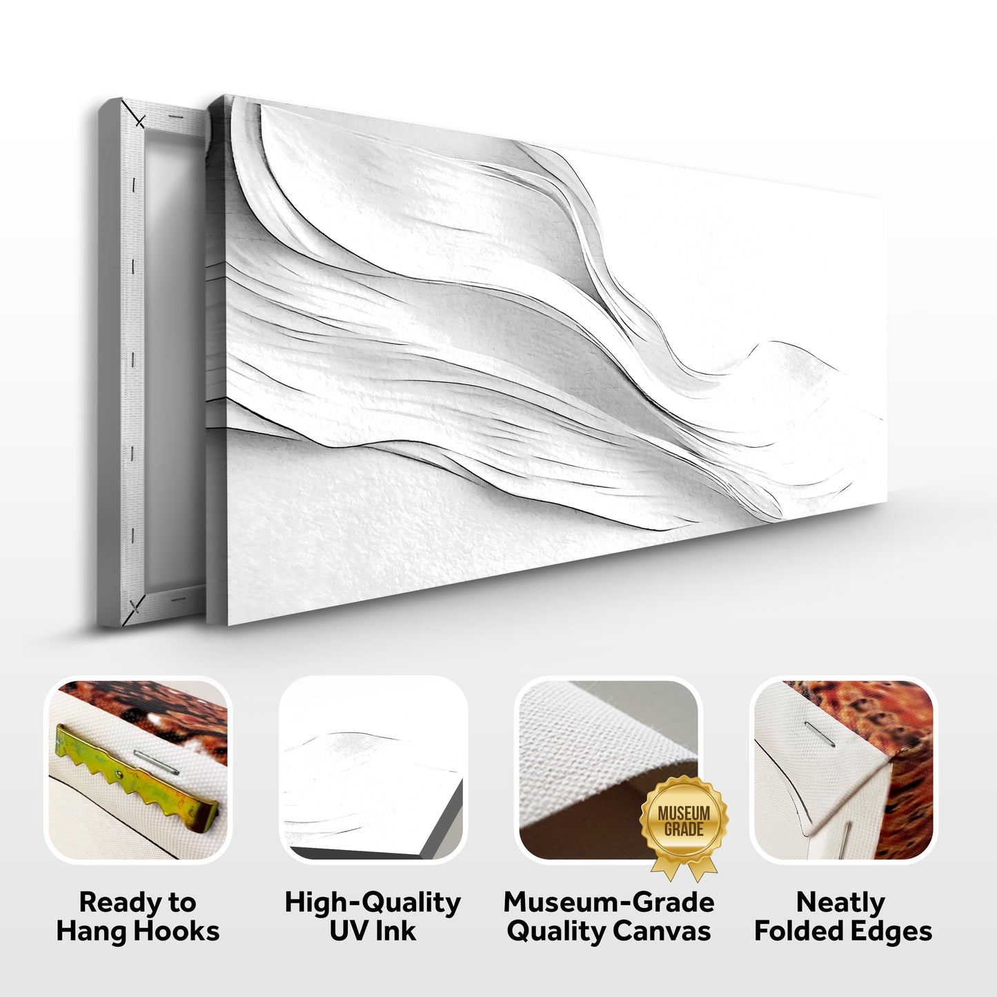 White Minimalist Wall Art