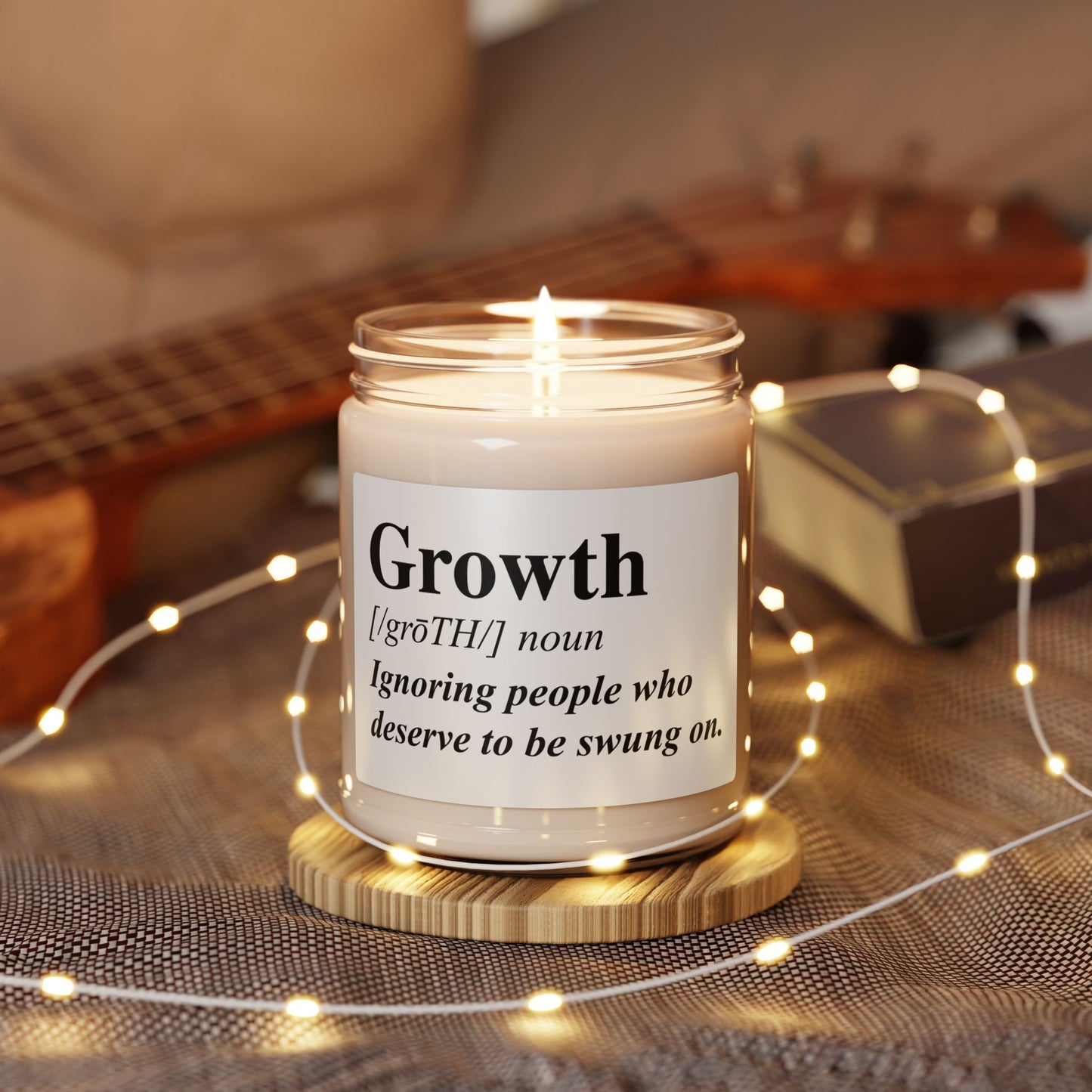 Growth Definition Scented Soy Candle — 9oz Inspirational Self-Care Gift