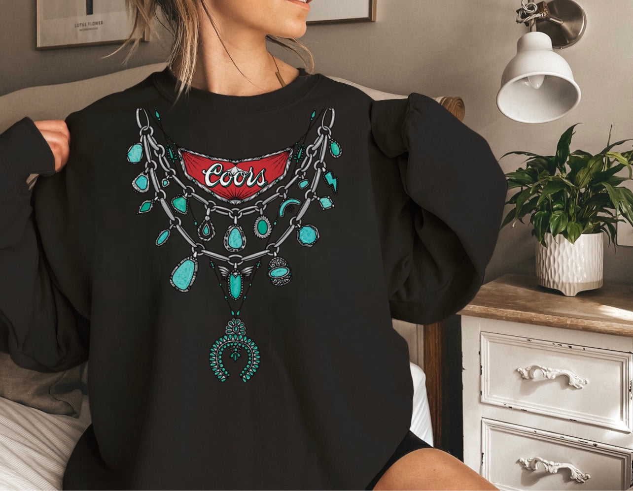 Turquoise Beer Necklace