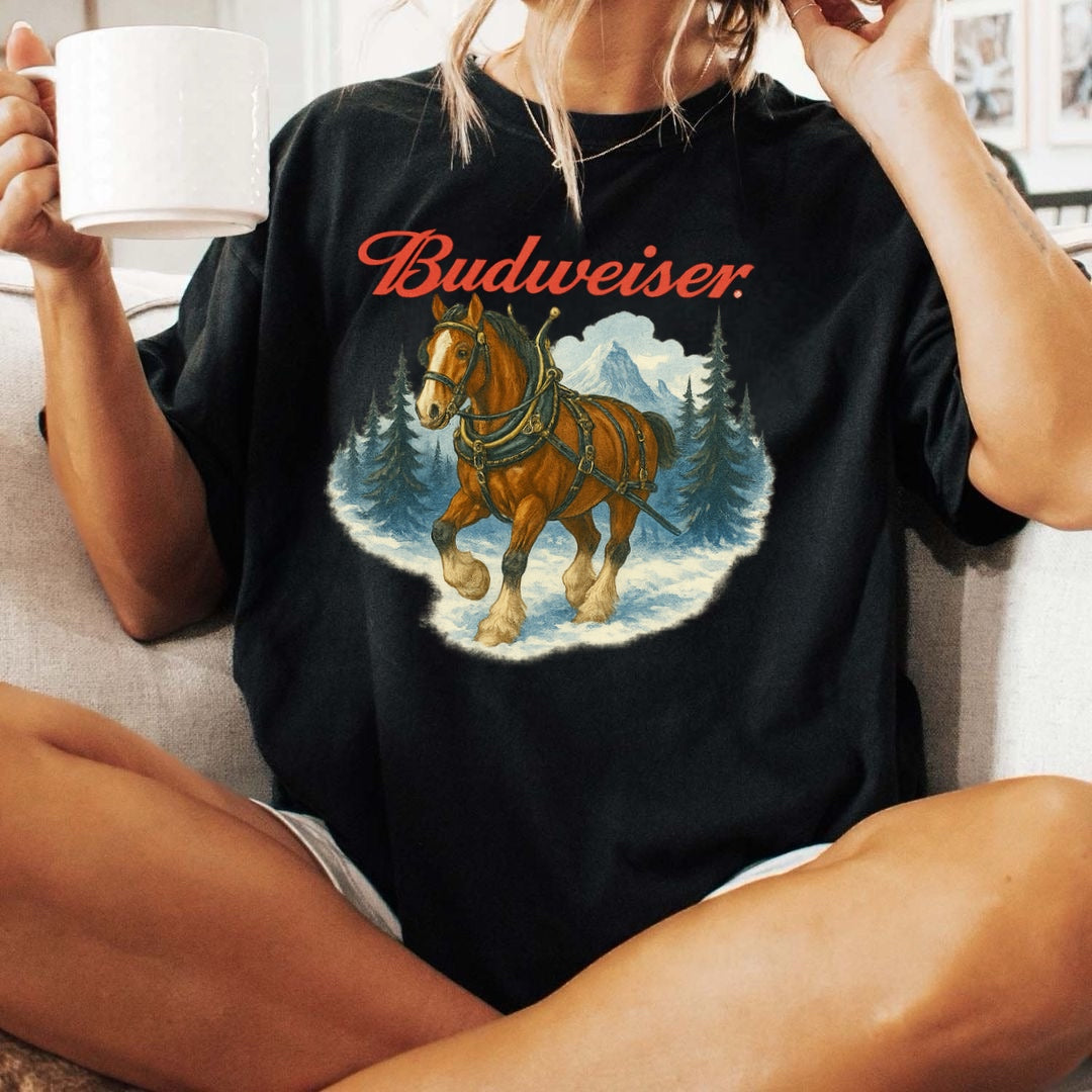 Bud Christmas Clydesdale