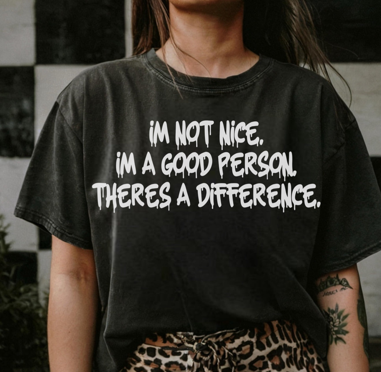 I’m not nice. I’m a good person. There’s a difference.