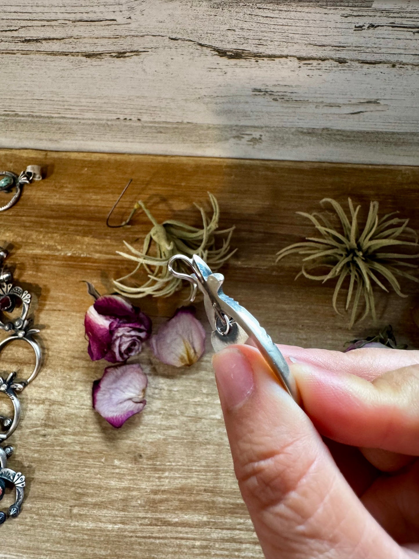 Naja Pendant with Purple Spiny Oyster & Yellow Tint – Sterling Silver – Native Made by MC