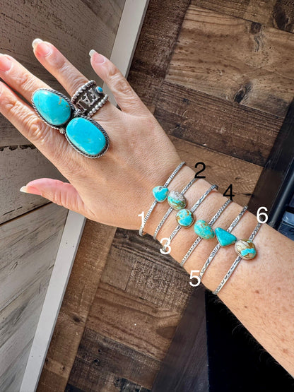 Royston Turquoise Cuff – Sterling Silver