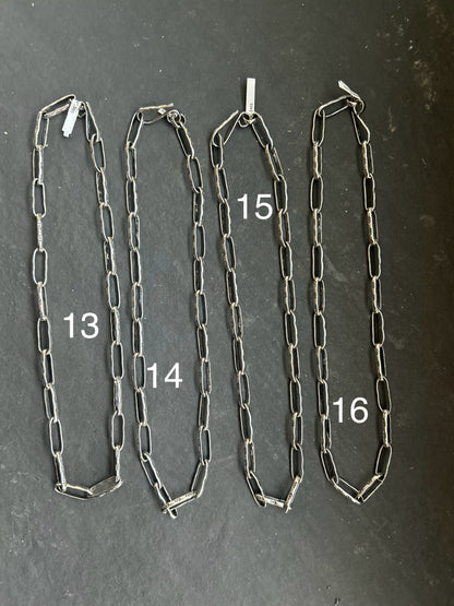 Sterling Silver Medicine Man Eye Paperclip Chain – 18”