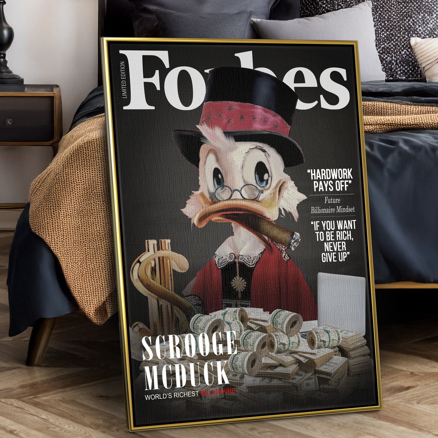 Personalized Billionaire Forbes Sign