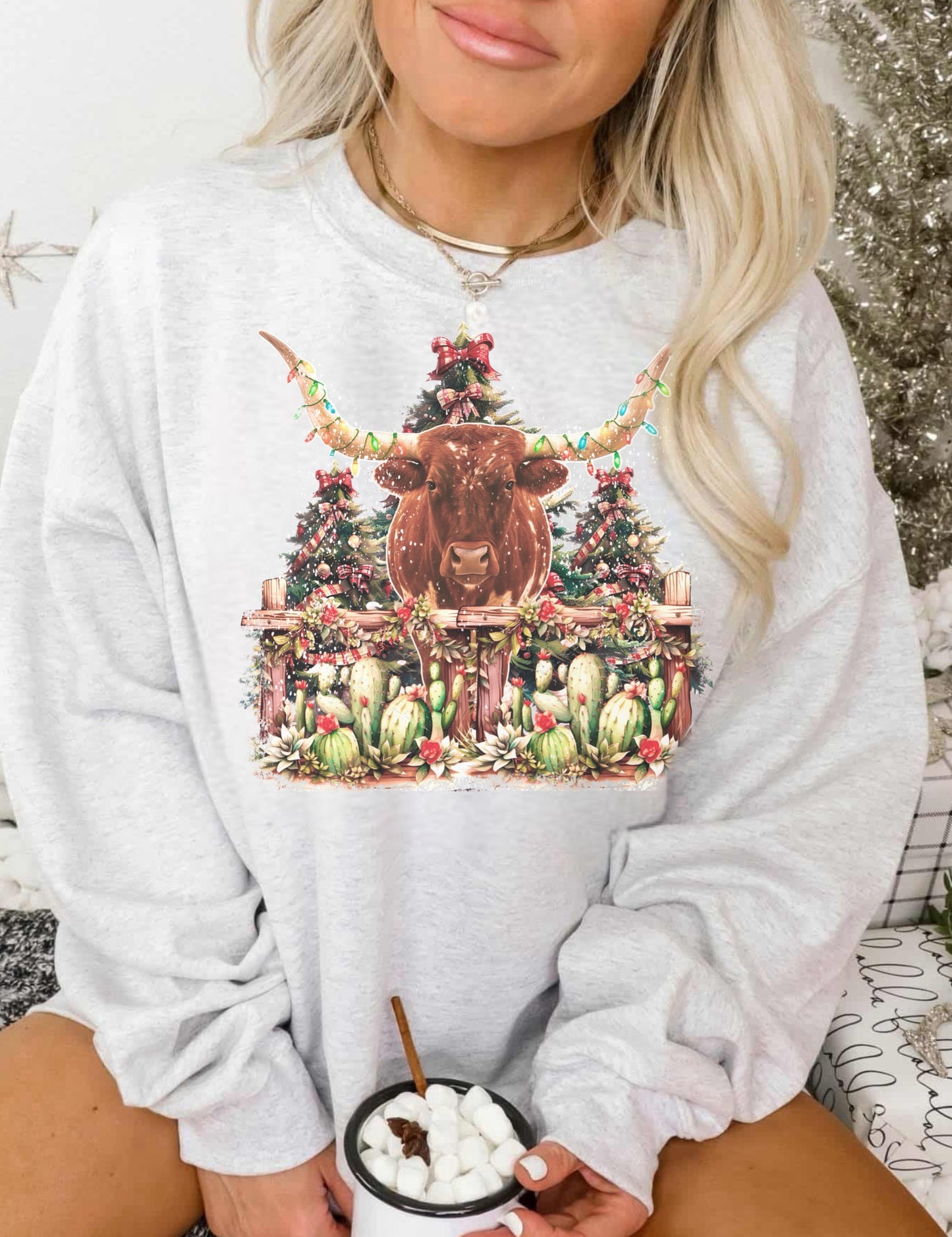 *DTF TRANSFER ONLY* Longhorn Xmas