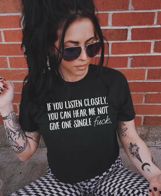 If you listen closely