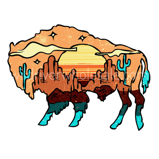 Desert Buffalo DTF TRANSFER