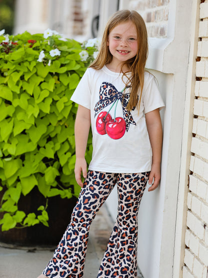 Cherry Leopard Girls Set