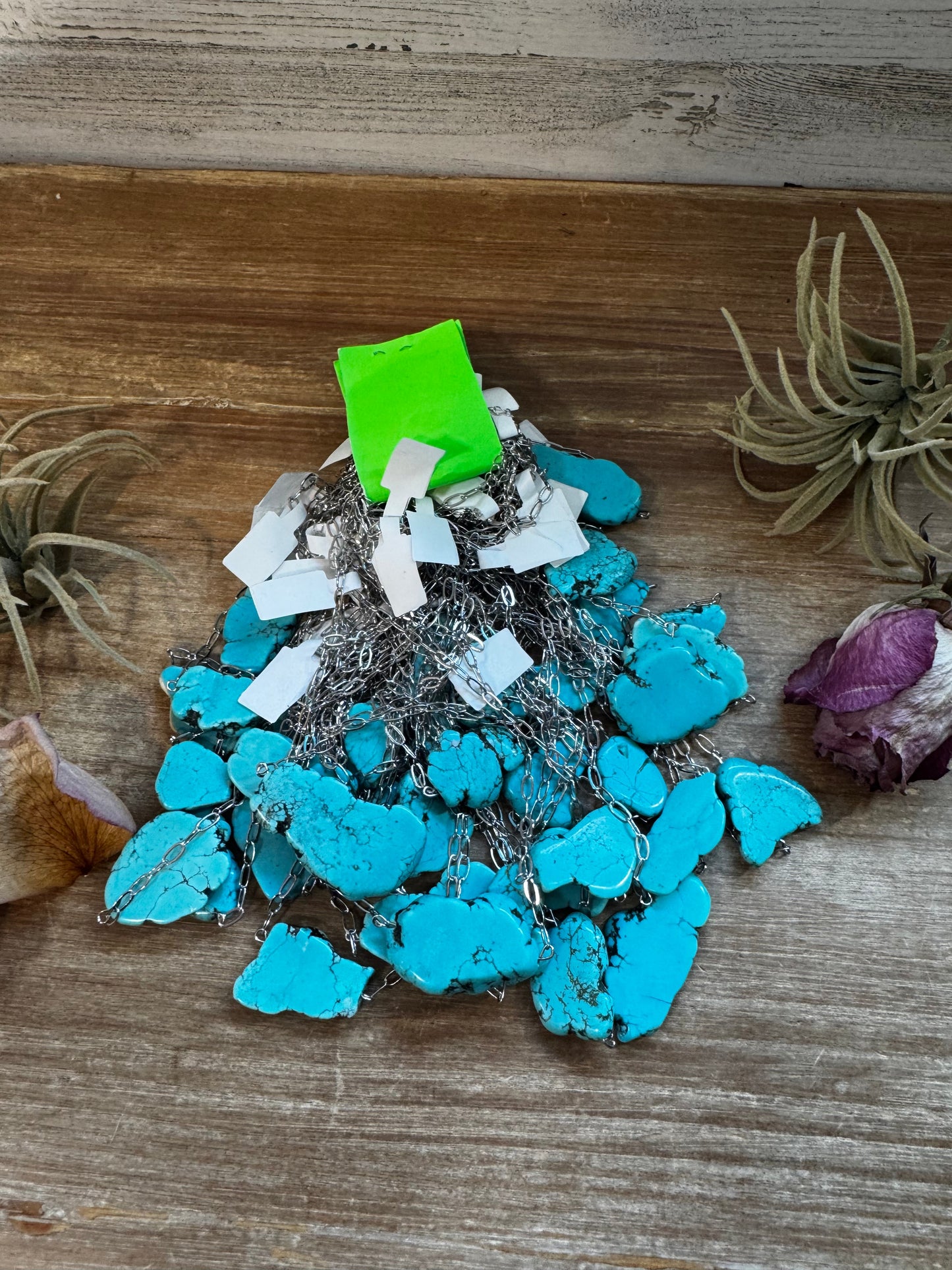 choker turquoise magnesite necklace