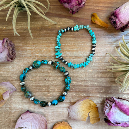 Sterling Silver Mini Wolf Stretchy Bracelet Bundle (Set of 2) –  Mixed Stone