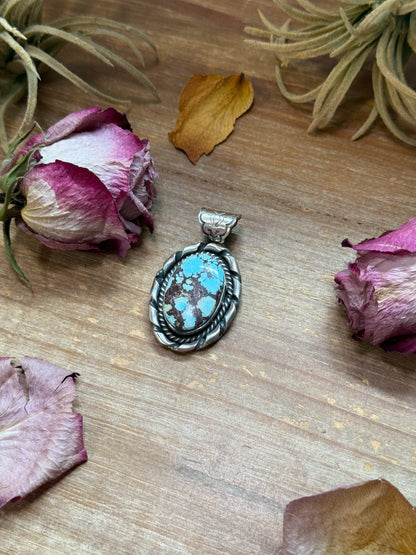 Golden Hills Turquoise Sterling Silver Pendant