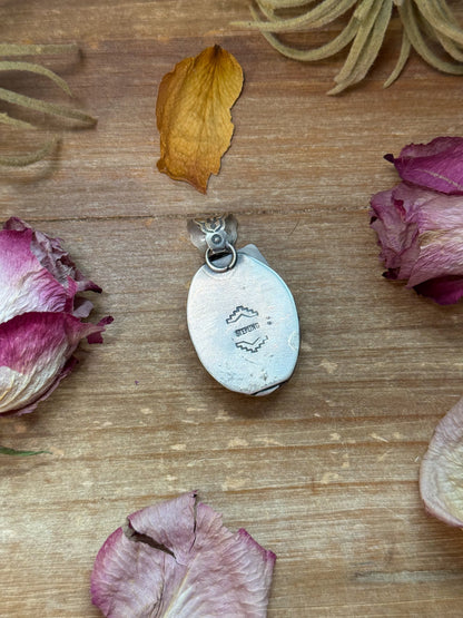 Golden Hills Turquoise Sterling Silver Pendant