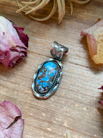 Golden Hills Turquoise Sterling Silver Pendant