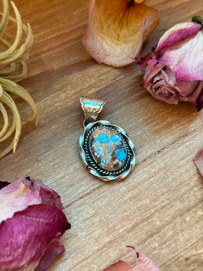 Golden Hills Turquoise Sterling Silver Pendant