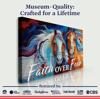 Faith Over Fear Faith Sign IV
