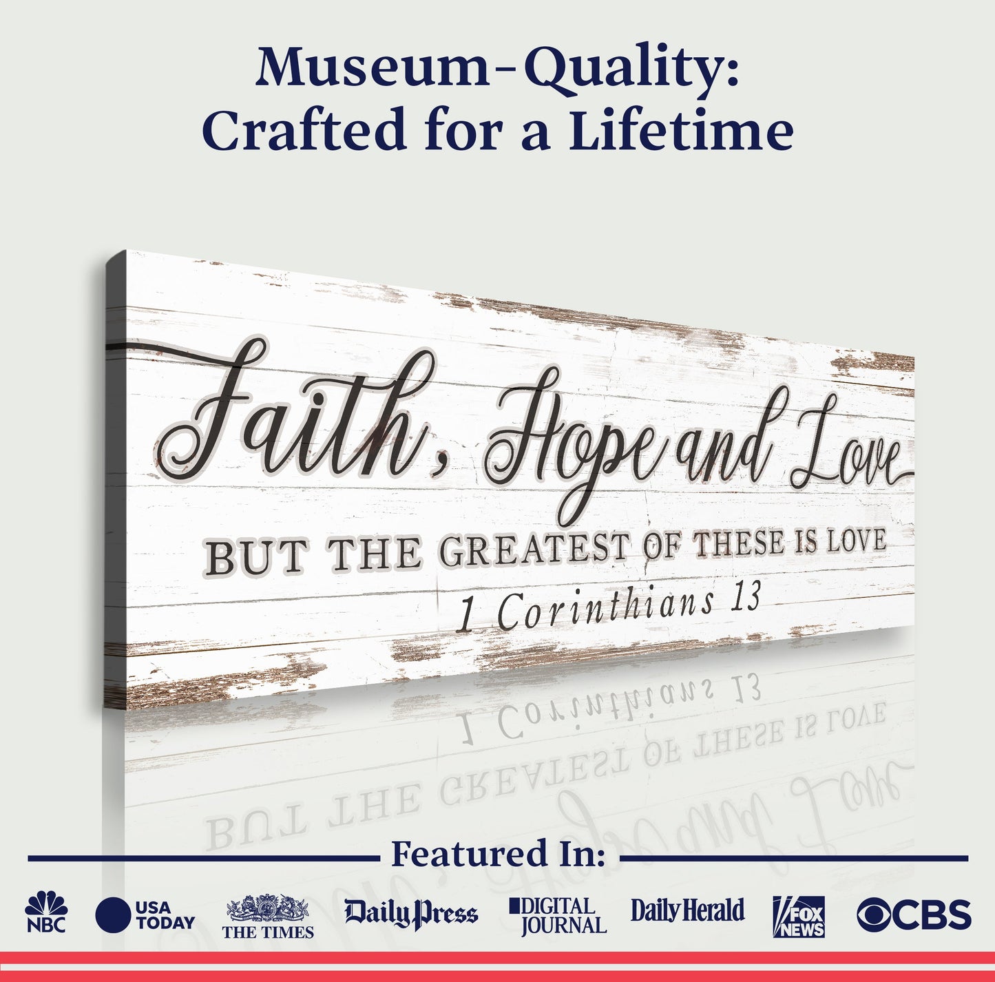 Faith Hope And Love 1 Corinthians 13 Faith Sign III