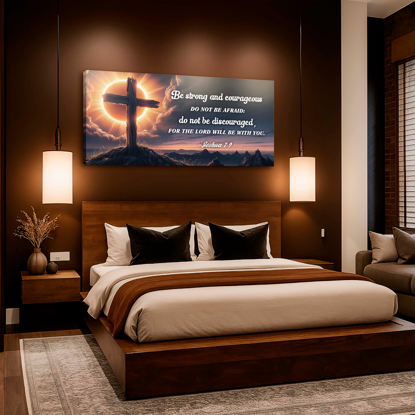 Joshua 1:9 - The Lord Will Be With You Faith Sign