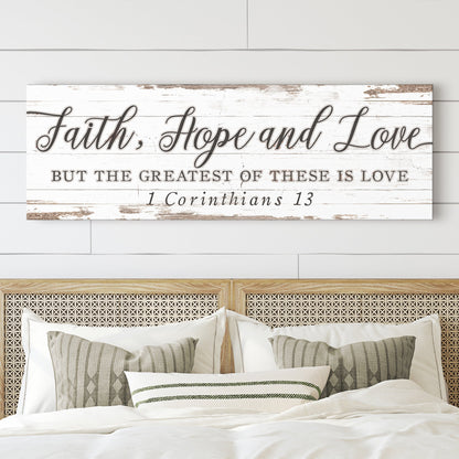 Faith Hope And Love 1 Corinthians 13 Faith Sign III