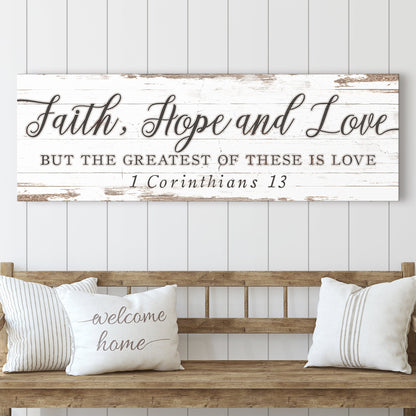 Faith Hope And Love 1 Corinthians 13 Faith Sign III